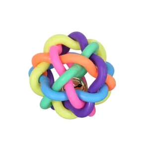 China Custom Made Colorful Cat Dog Bell Balls Fun Pet Toys Interactive Play Balls for Exercise