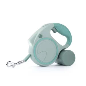 3-in-1 LED Lighting Retractable Nylon Leash Large Dogs 3m Dog Walking Training Tool Solid Nylon Plastic Poop Bag Dispenser