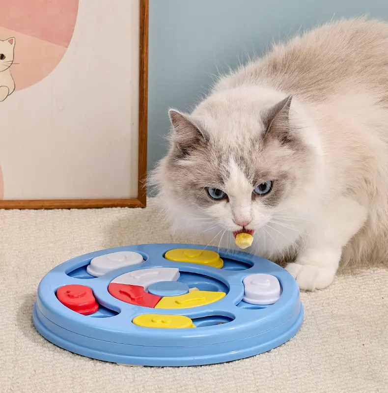 Interactive Pet Feeder Small Pet Toys Mentally Stimulating IQ Training Brain Treat Dispensing Dog Pet Enrichment Puzzle Toy