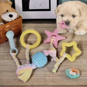 Interactive Spherical Pet Interactive & Movement Toys Durable Dog Teething Toys for Small Puppies and Large Dogs Bite-Resistant
