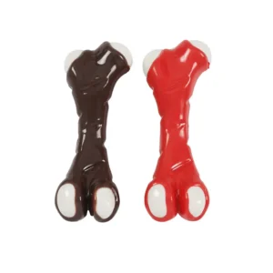 Medium and Large Dog Molar Tooth Cleaning Chew Toy Sustainable TPR Bone Shape Pet Supplies Resilient Dog Bone for Puppies