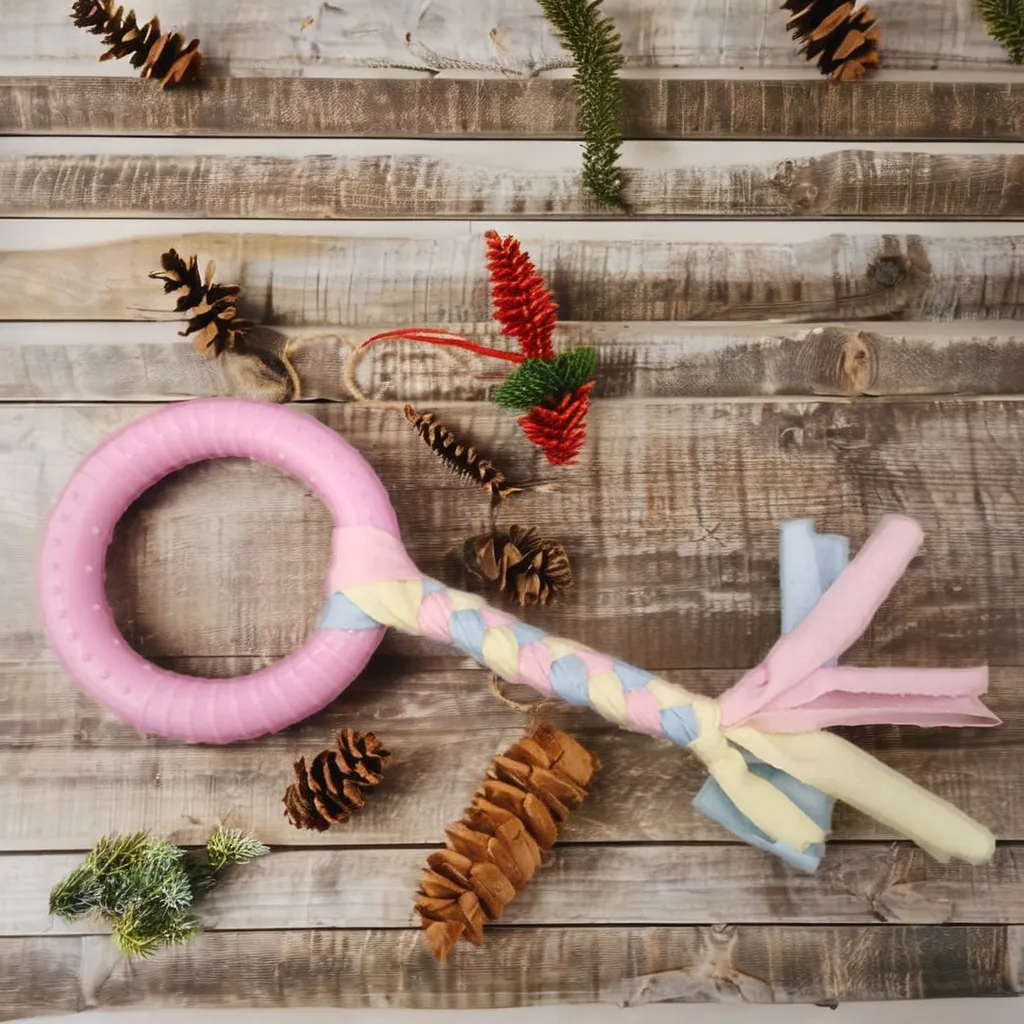 Fun Eco-Friendly Dog Chew Toy Big Ring Cloth Strip & Sustainable TPR Balls for Playful Puppies and Young Pets