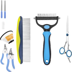 9 in 1 Pet Nail Clipper Nail File Fur scissors Cat Dog Thinning Scissors Set
