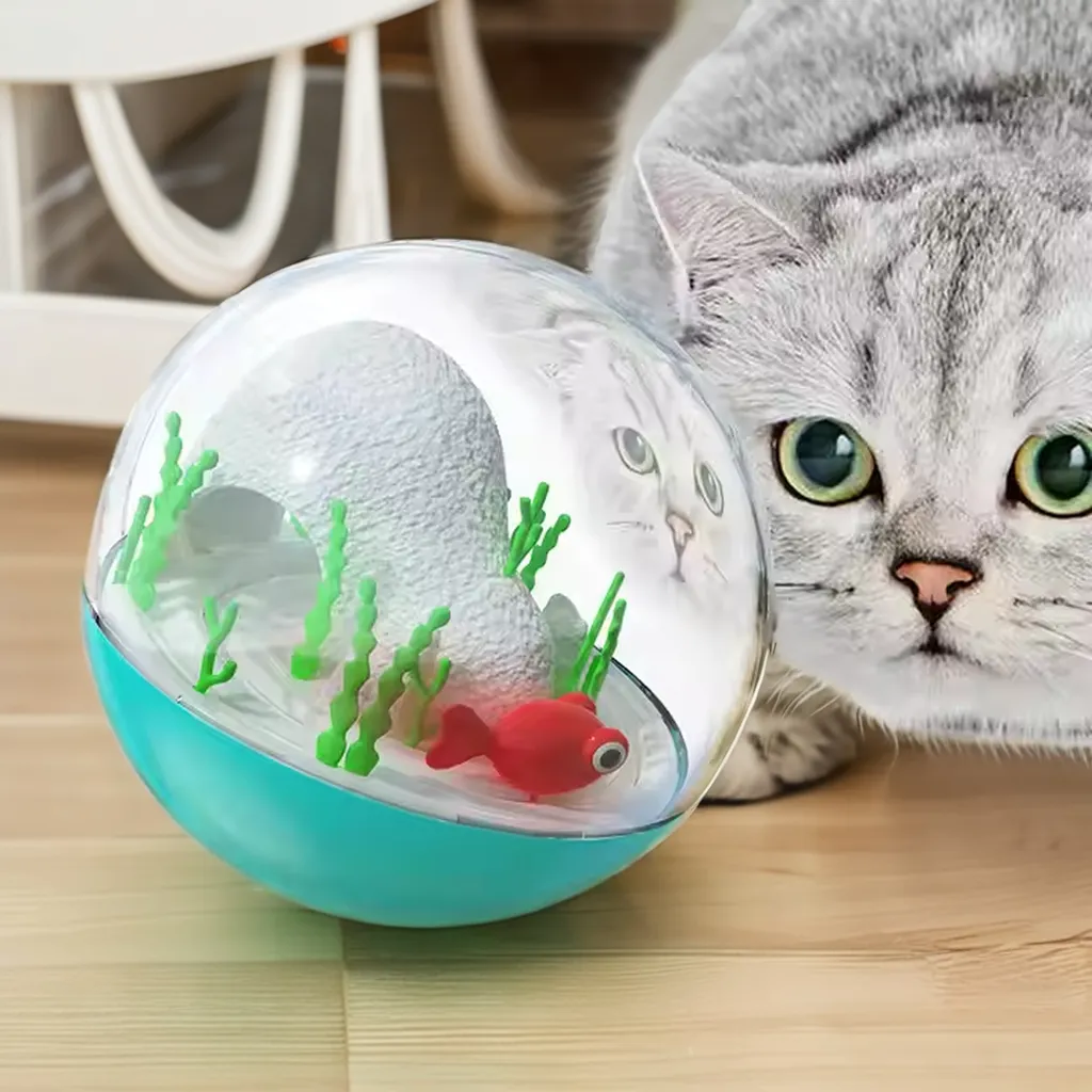 2-in-1 Gourd Tumbler Stick Multi-Color Ball Tumbler New Cat Food Dispensing Toy Dog Pet Interactive & Movement Toys