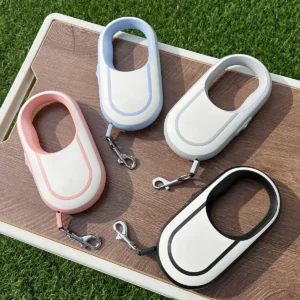 5M Candy color Automatic Dog Pet Leash Portable Factory Directly Sell ABS Nylon with Hook for Pets Running Walking Outdoor