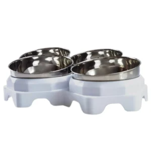Factory Wholesale Stainless Steel Dog Food Bowls 304 SUS Rounded Pet Feeder Bottle Rotating Suction Cup Small Plastic Dog Bowl