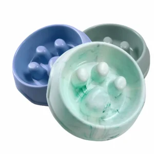 Lightweight Eco-friendly Plastic Pet Bowl Automatic Feeders Rounded Footprint Pattern Small Water Application for Cat & Dog