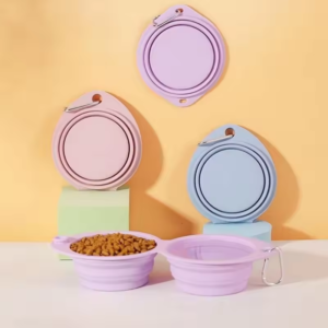Foldable Silicone Double Dog Bowl